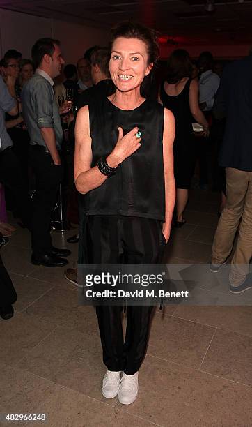 Michelle Fairley attends the after party following the press night performance of "Splendour", playing at the Donmar Warehouse, at The Hospital Club...
