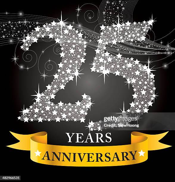 25th anniversary - 25 29 years stock illustrations