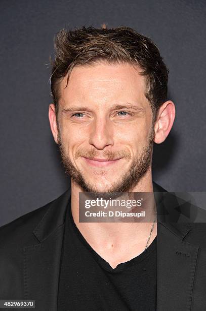 Jamie Bell attends the "Fantastic Four" New York Premiere at Williamsburg Cinemas on August 4, 2015 in New York City.