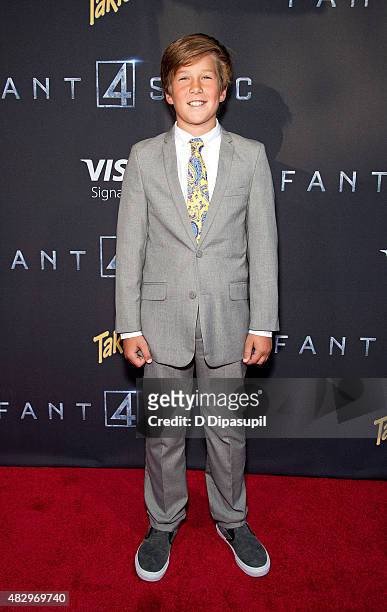 Owen Judge attends the "Fantastic Four" New York Premiere at Williamsburg Cinemas on August 4, 2015 in New York City.