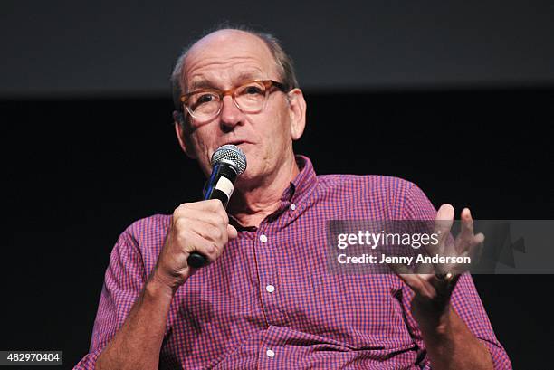 Richard Jenkins discusses his show "Olive Kitteridge" during SAG Foundation's Backstage Emmy Series at NYIT Auditorium on August 4, 2015 in New York...