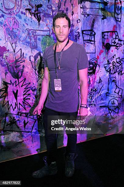 Artist Gregory Siff attends the Mercedes-Benz 2015 Evolution Tour on August 4, 2015 in Los Angeles, California.