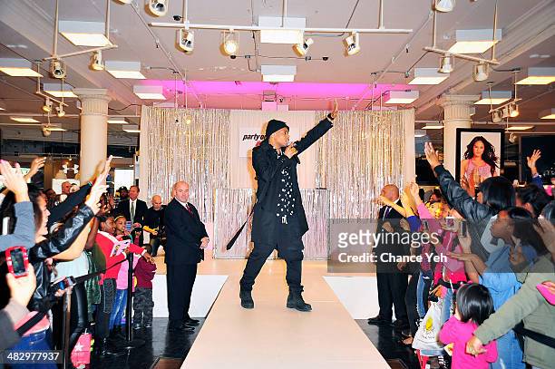 Recording artist Mack Wilds performs at Macy's Herald Square on April 5, 2014 in New York City.