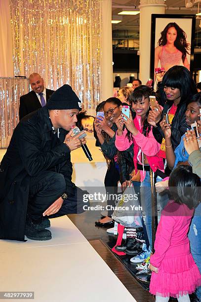 Recording artist Mack Wilds performs at Macy's Herald Square on April 5, 2014 in New York City.