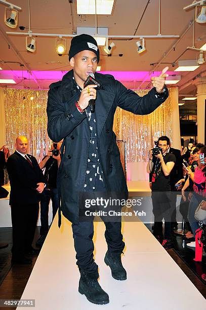 Recording artist Mack Wilds performs at Macy's Herald Square on April 5, 2014 in New York City.