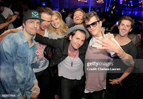 Guests attend the Mercedes-Benz 2015 Evolution Tour on August 4, 2015 in Los Angeles, California.