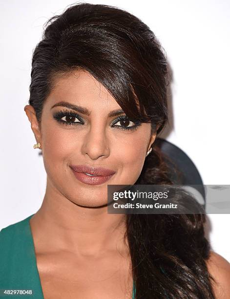 Priyanka Chopra arrives at the Disney ABC Television Group's 2015 TCA Summer Press Tour on August 4, 2015 in Beverly Hills, California.