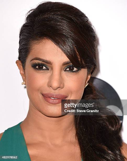 Priyanka Chopra arrives at the Disney ABC Television Group's 2015 TCA Summer Press Tour on August 4, 2015 in Beverly Hills, California.