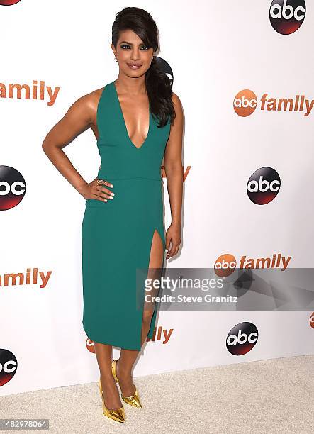 Priyanka Chopra arrives at the Disney ABC Television Group's 2015 TCA Summer Press Tour on August 4, 2015 in Beverly Hills, California.