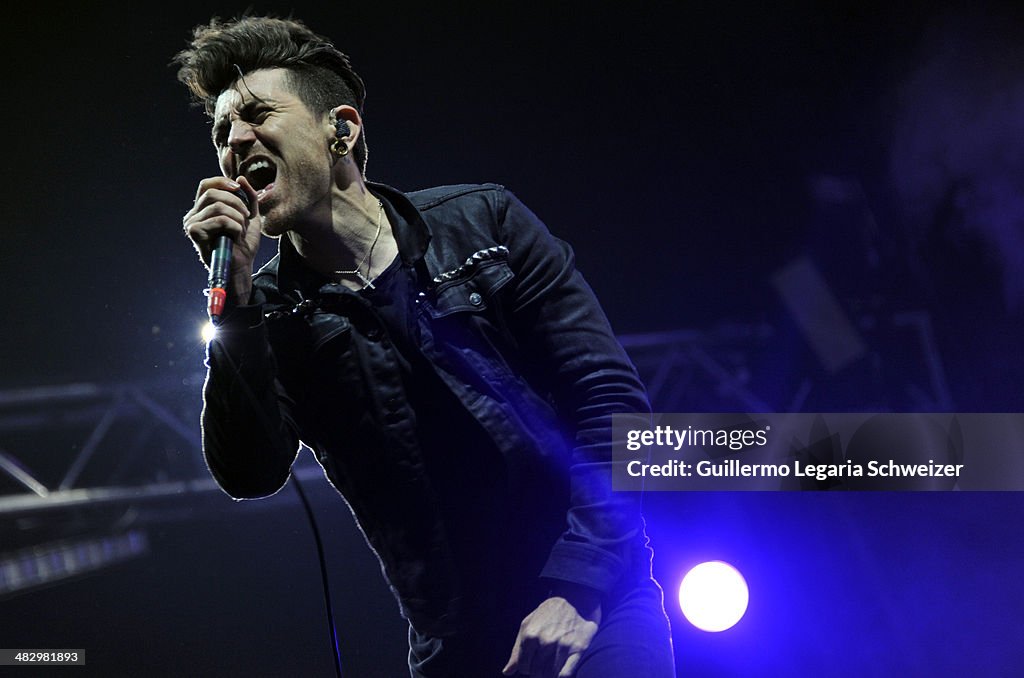 A Fu Singer Davey Havok lead singer of US alternative rock band AFI performs ...