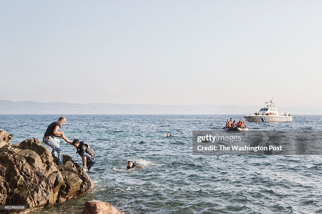 Two of Europe's great crises are colliding on a little patch of paradise in the Aegean Sea, on the Greek island of Lesvos.