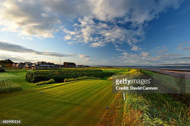The 370 yrads par 4, 1st hole 'Seal' on the Old Course at Royal Troon the venue for the 2016 Open Championship on July 29, 2015 in Troon, Scotland.
