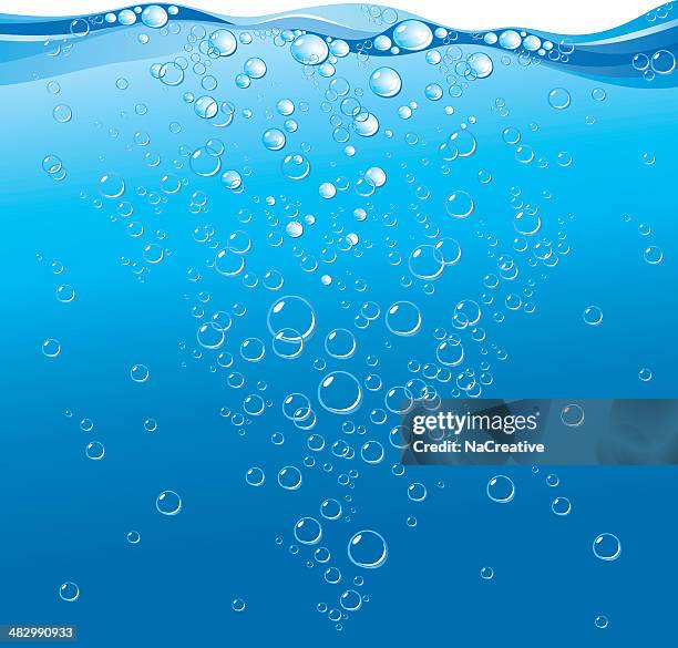 bildbanksillustrationer, clip art samt tecknat material och ikoner med water bubbles background - undersea