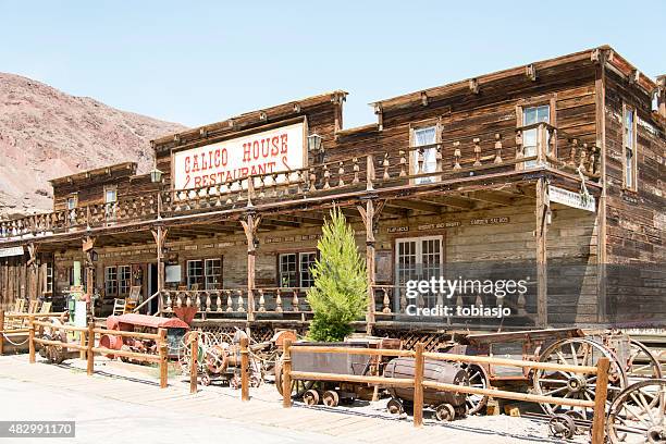 calico ghost town - ghost town stockfoto's en -beelden