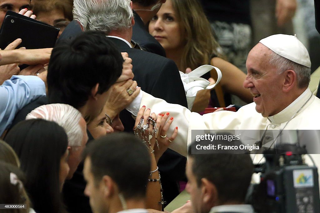 Pope Francis Holds His Weekly Audience