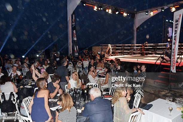 General view of atmosphere during the 'Fight Night 2015' Gala Show at La Citadelle de Saint Tropez on on August 4, 2015 in Saint-Tropez, France.