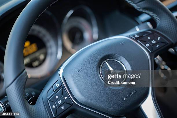 mercedes steering wheel - mercedes benz glk stock pictures, royalty-free photos & images