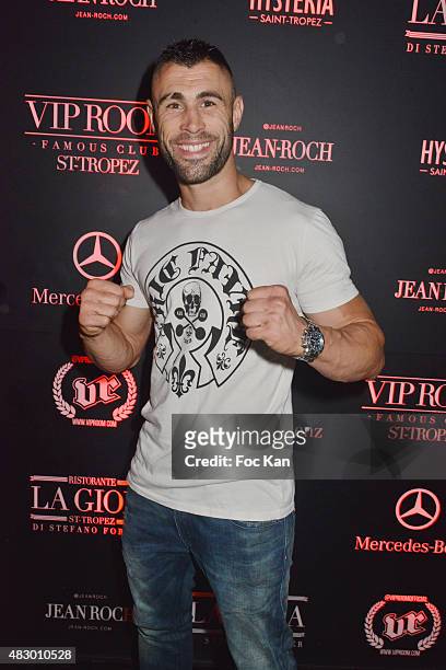 Muaythai champion Yohan Lidon attends the 'Fight Night 2015' After Party at the VIP Room Saint Tropez n on August 4, 2015 in Saint-Tropez, France.