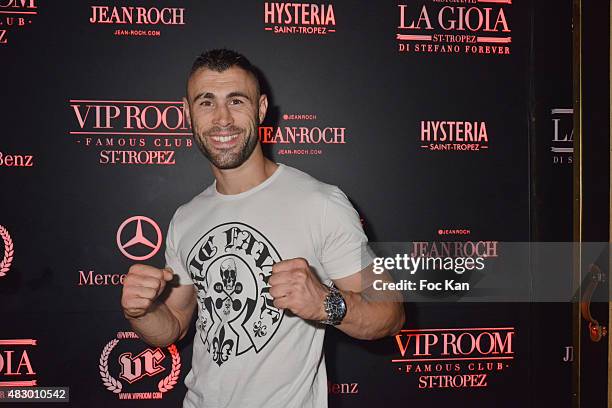 Muaythai champion Yohan Lidon attends the 'Fight Night 2015' After Party at the VIP Room Saint Tropez n on August 4, 2015 in Saint-Tropez, France.