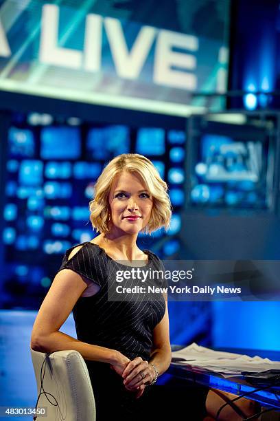 Megyn Kelly, anchor of Fox News Channel's America Live with Megyn Kelly in her studio.