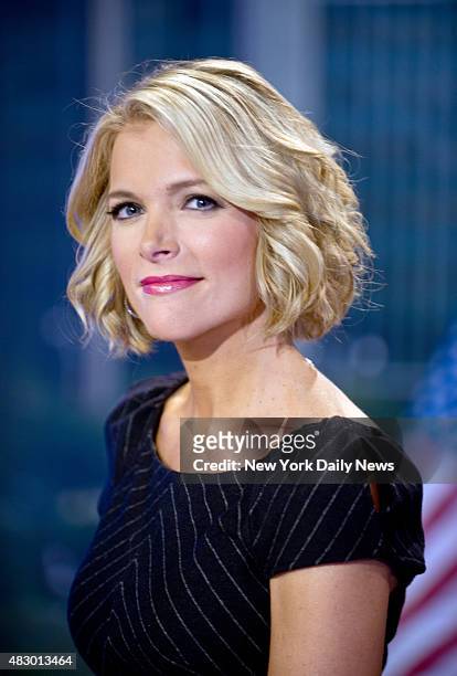 Megyn Kelly, anchor of Fox News Channel's America Live with Megyn Kelly in her studio.