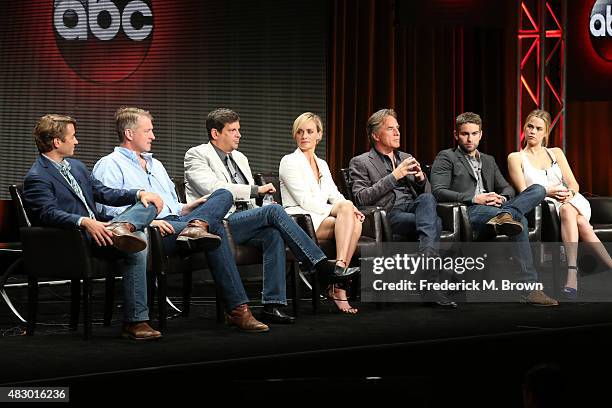 Executive producers Josh Pate, Rodes Fishburne and Tony Krant and actors Amber Valletta, Don Johnson, Chace Crawford and Rebecca Rittenhouse speak...