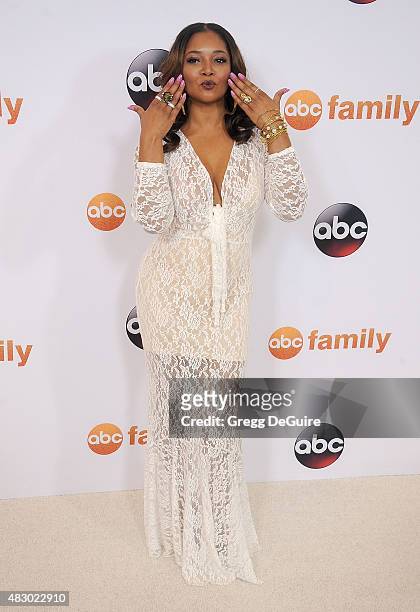 Actress Tamala Jones arrives at the Disney ABC Television Group's 2015 TCA Summer Press Tour on August 4, 2015 in Beverly Hills, California.