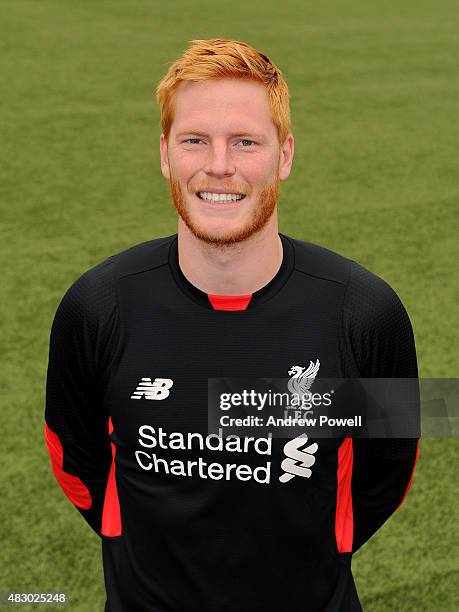 Adam Bogdan of Liverpool during a portrait shoot at Melwood Training Ground on August 5, 2015 in Liverpool, England.