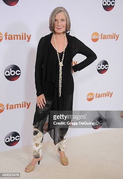 Actress Susan Sullivan arrives at the Disney ABC Television Group's 2015 TCA Summer Press Tour on August 4, 2015 in Beverly Hills, California.