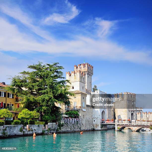 rocca scaligieri, sirmione - sirmione stock pictures, royalty-free photos & images