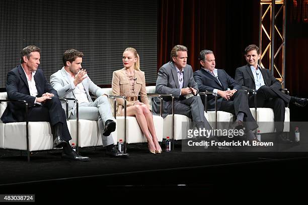 Actors Dennis Quaid, Christian Cooke, Kate Bosworth and Cary Elwes, writer/executive producer Gardner Stern and creator/writer/executive producer...