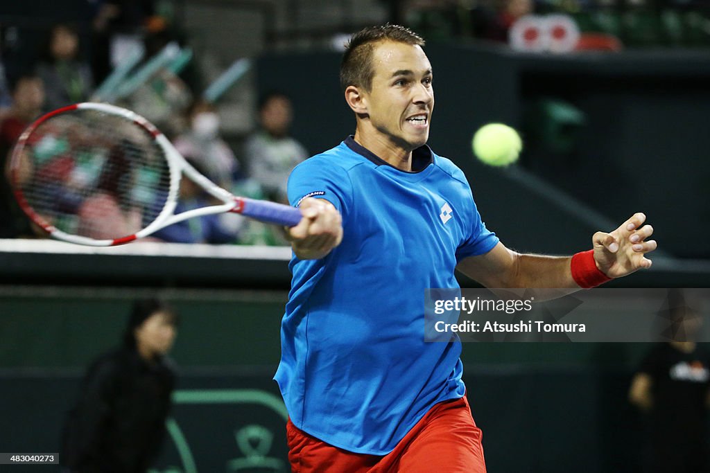 Japan v Czech Republic - Davis Cup World Group - DAY 3