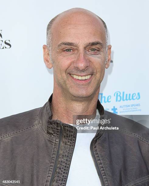 Actor Dave Marciano attends the 2nd Light Up The Blues concert an evening of music to benefit Autism Speaks at The Theatre At Ace Hotel on April 5,...