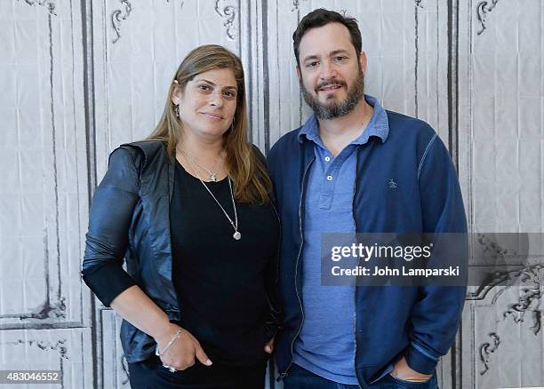 Shari Springer Berman and Robert Pulcini speak during AOL BUILD Speakers Series Presents Shari Springer Berman And Robert Pulcini "Ten Thousand...