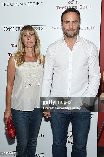 Actors Ilana Levine and Dominic Fumusa attend the screening of Sony Pictures Classics "The Diary Of A Teenage Girl" hosted by The Cinema Society at...