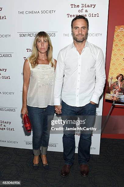 Actors Ilana Levine and Dominic Fumusa attend the screening of Sony Pictures Classics "The Diary Of A Teenage Girl" hosted by The Cinema Society at...