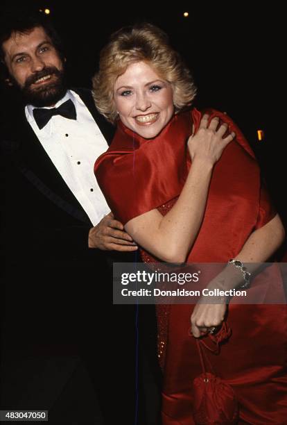 Actress Lauren Tewes and her husband John Wassel attend Love Boat Honors Helen Hayes Gala at the Beverly Hilton Hotel on February 22, 1980 in Los...