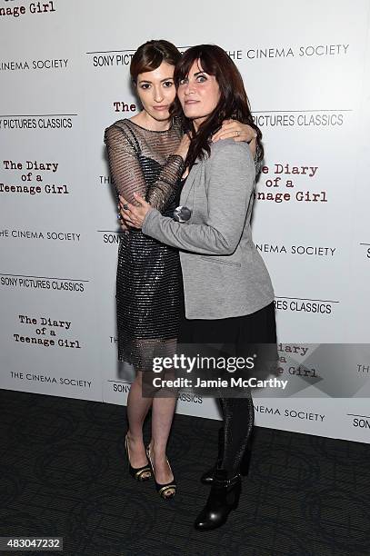 Director Marielle Heller and writer Phoebe Gloeckner attend the screening of Sony Pictures Classics "The Diary Of A Teenage Girl" hosted by The...