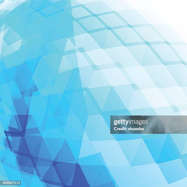 abstract blue technology shape background - environmental conservation diversity stock illustrations