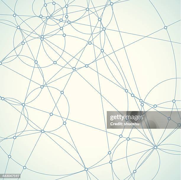 abstract blue network shape background - duvet stock illustrations