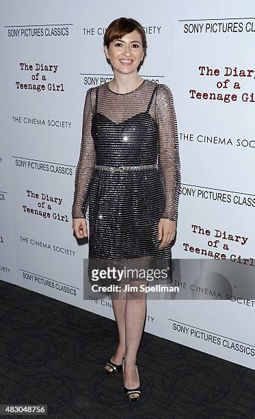 Director Marielle Heller attends the Sony Pictures Classics with The Cinema Society host a screening of "The Diary Of A Teenage Girl" at Landmark's...