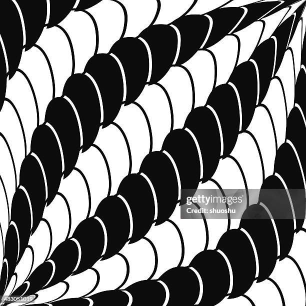 stockillustraties, clipart, cartoons en iconen met abstract black and white shape background - draaideur