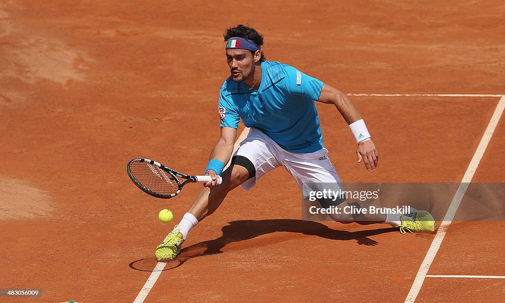 Italy v Great Britain - Davis Cup World Group Quarter-Finals: Day Three