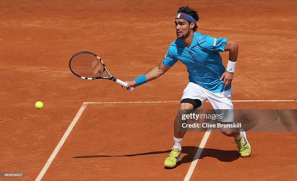 Italy v Great Britain - Davis Cup World Group Quarter-Finals: Day Three