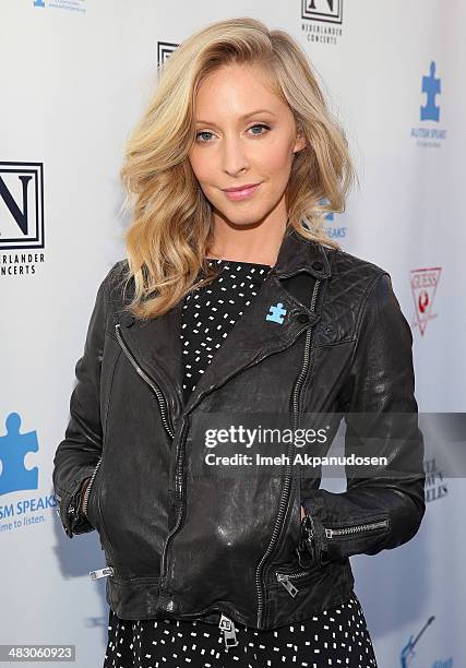 Musician Leah Felder attends the 2nd Light Up The Blues Concert - An Evening Of Music To Benefit Autism Speaks at The Theatre At Ace Hotel on April...