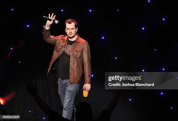 Jim Jefferies performs at KROQ 106.7 FM Kevin & Bean's April Foolishness 2014 at the Shrine Auditorium on April 5, 2014 in Los Angeles, California.