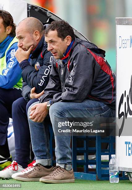 President of Catania Antonino Pulvirenti shows his dejection during the Serie A match between Calcio Catania and Torino FC at Stadio Angelo Massimino...