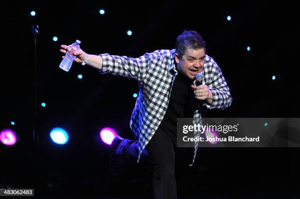 Patton Oswalt performs at KROQ 106.7 FM Kevin & Bean's April Foolishness 2014 at the Shrine Auditorium on April 5, 2014 in Los Angeles, California.