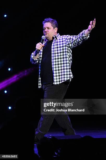 Patton Oswalt performs at KROQ 106.7 FM Kevin & Bean's April Foolishness 2014 at the Shrine Auditorium on April 5, 2014 in Los Angeles, California.