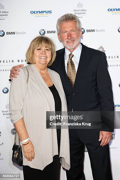 Hildegard Breitner and Paul Breitner attend the Felix Burda Award 2014 at Hotel Adlon on April 06, 2014 in Berlin, Germany.